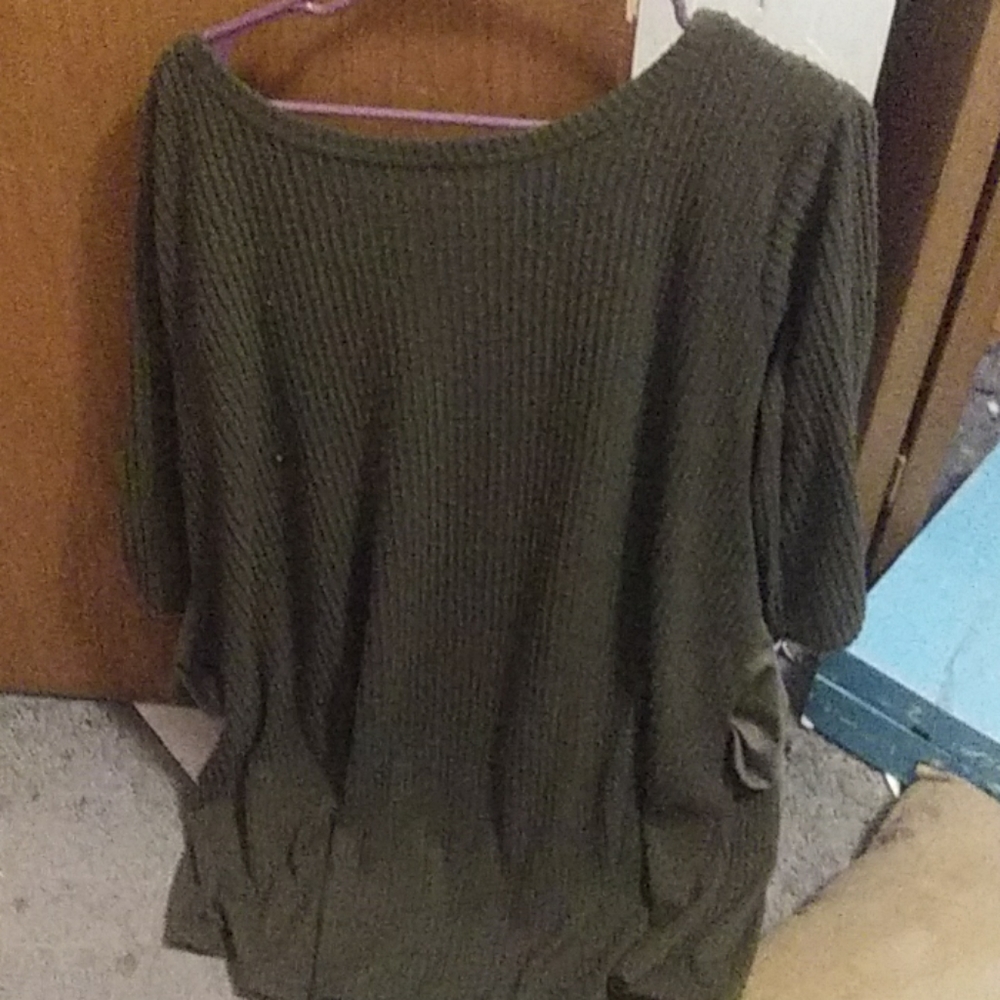 A sweater dress